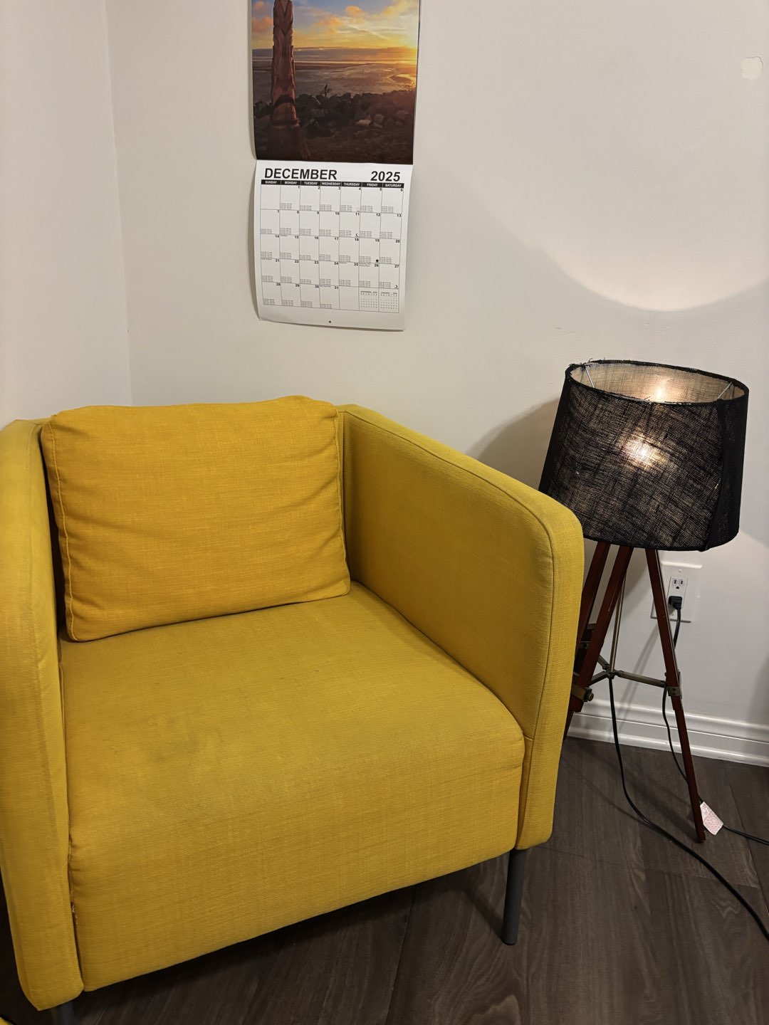 Mustard yellow chair