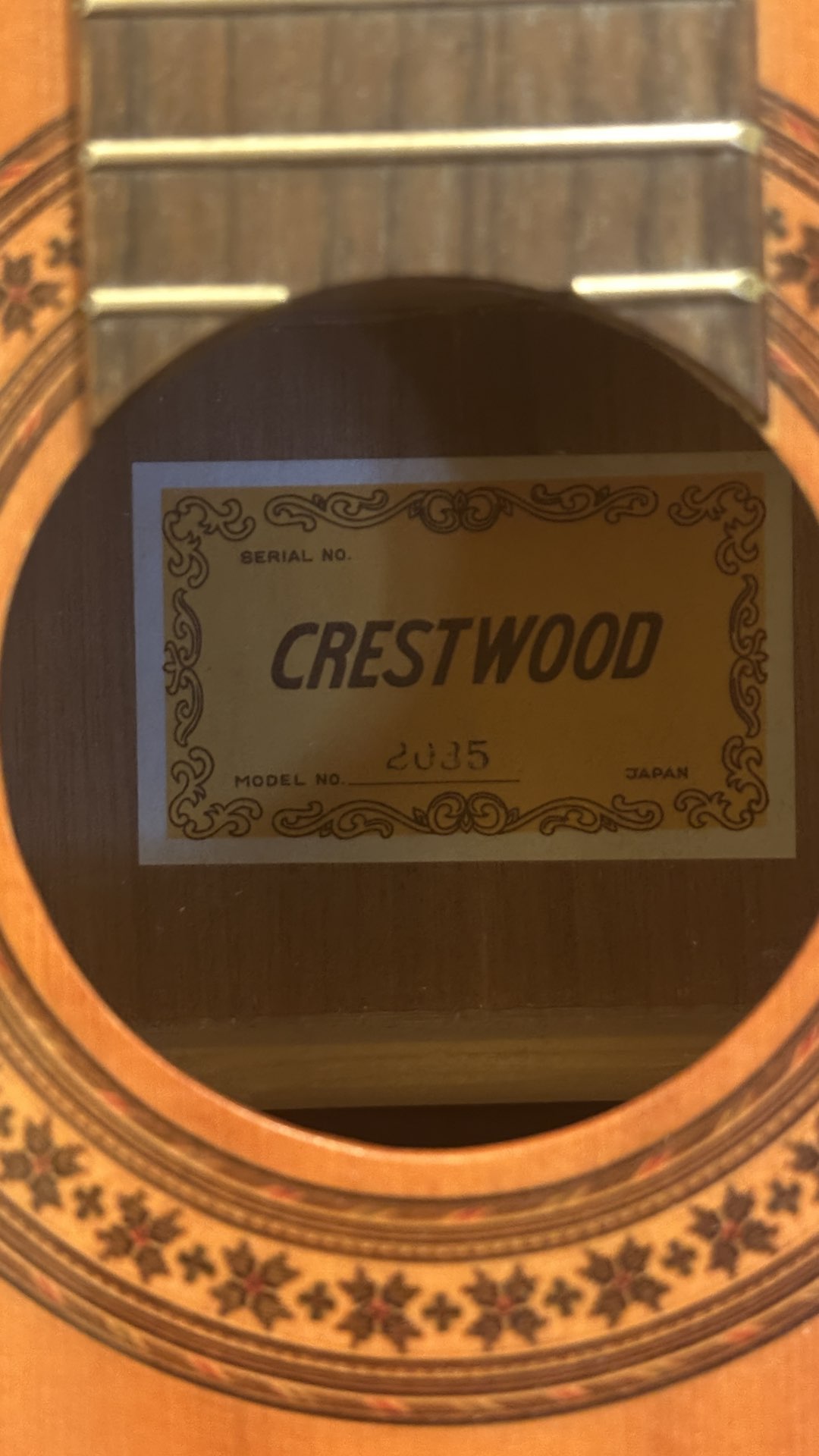 Crestwood Classical Guitar Model 2035 Nylon String Acoustic photo 6