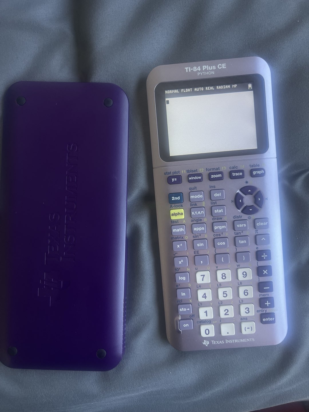TI-84 purple calculator