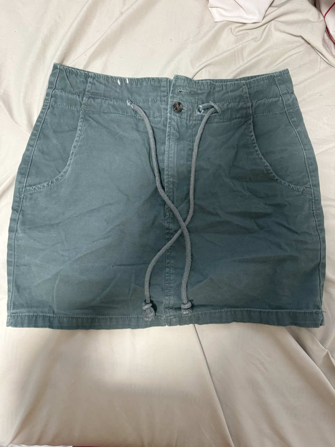 forever 21 navy green skirt