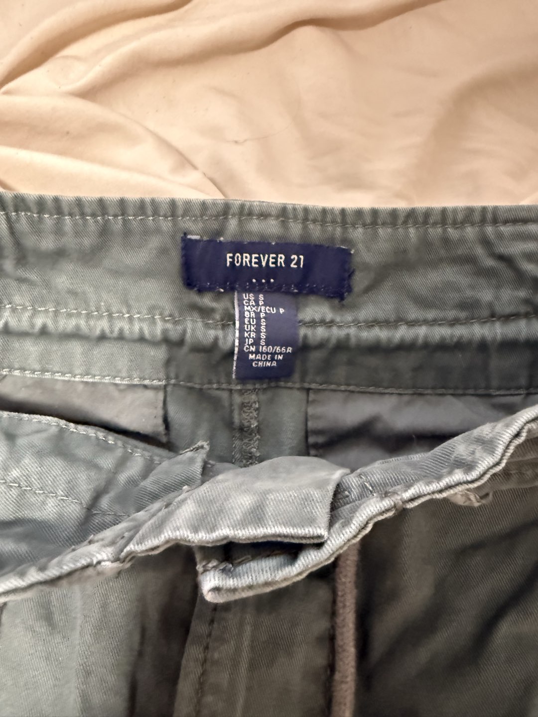 forever 21 navy green skirt photo 3