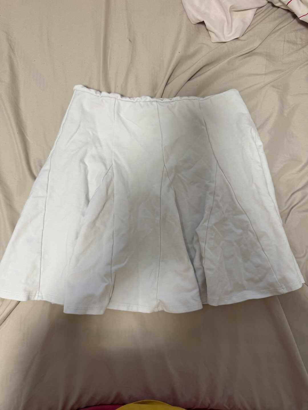 white skirt