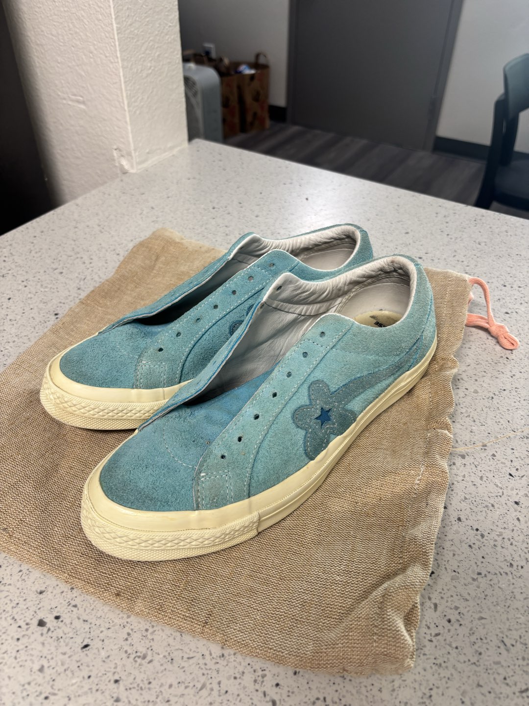 Converse x Gold Le Fleur Blue One Star Sneakers photo 3