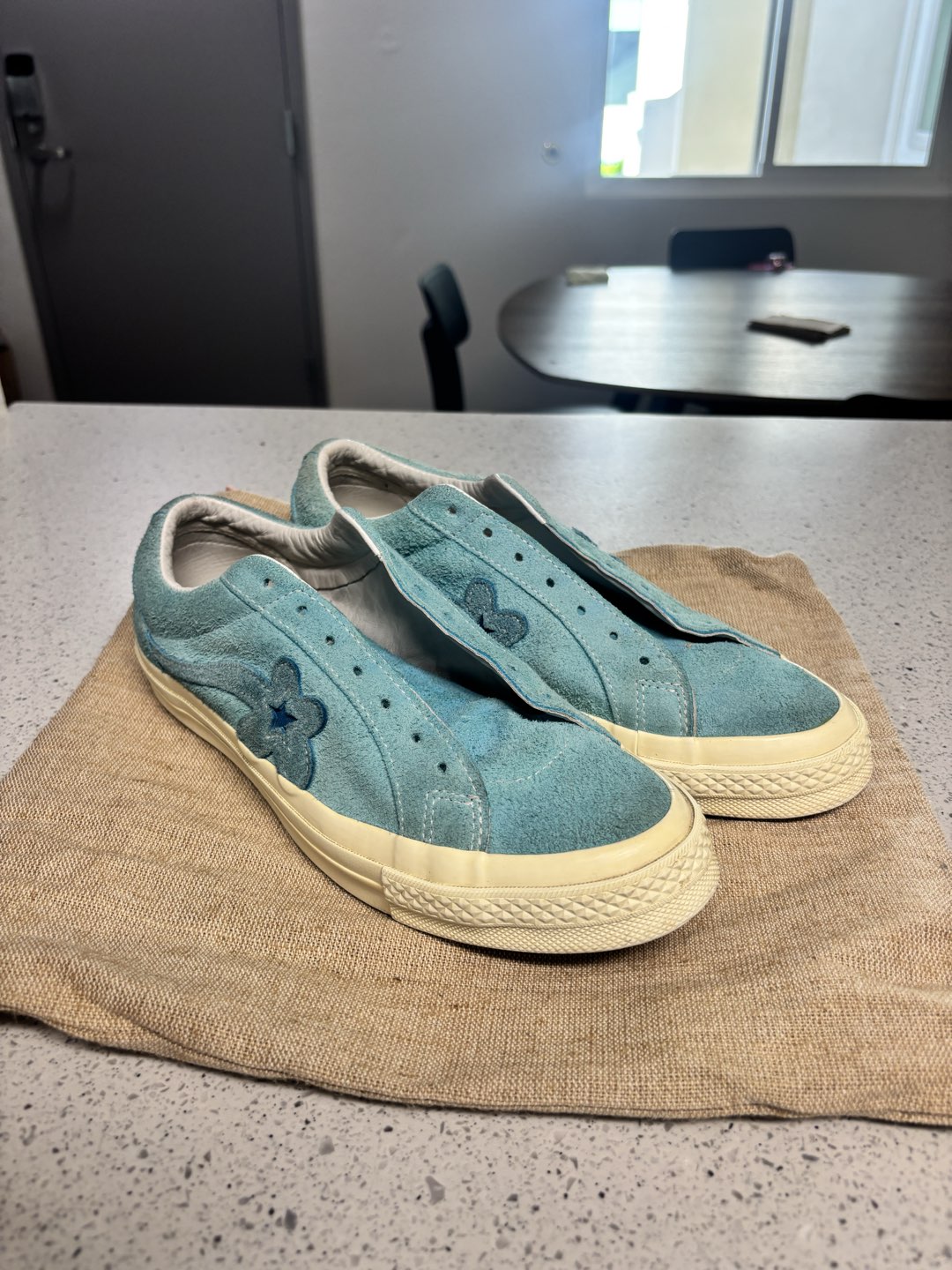 Converse x Gold Le Fleur Blue One Star Sneakers photo 5