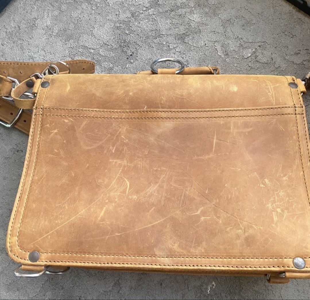 Saddlebqoc leather co FOURTEENER THIN LEATHER BRIEFCASE photo 4