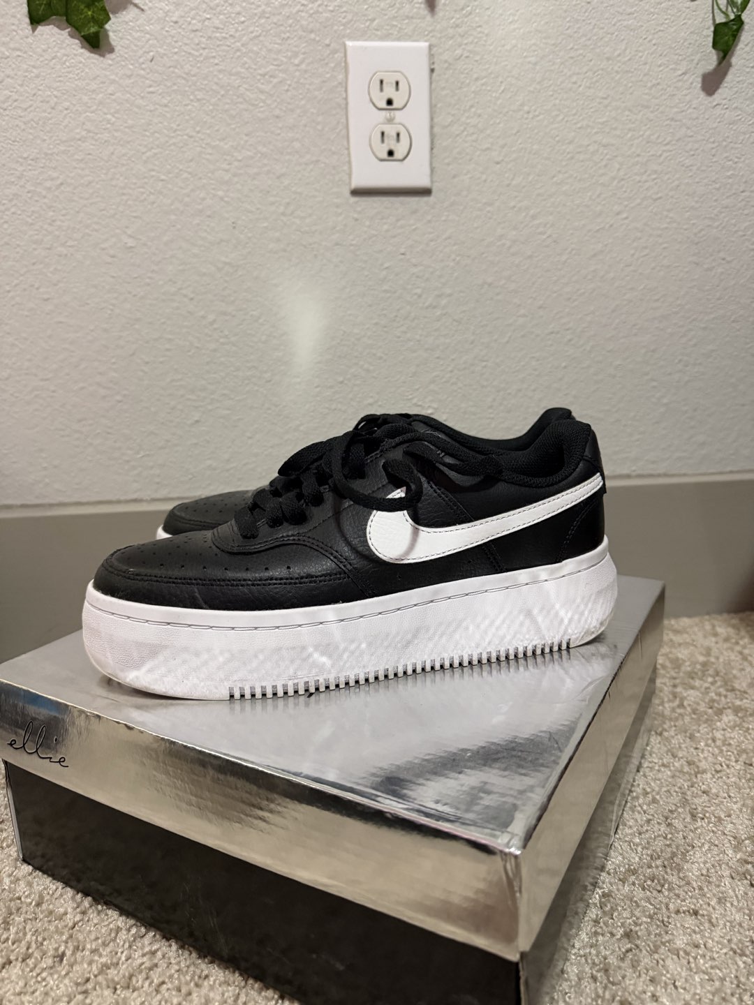 Black Nike Platform Sneakers