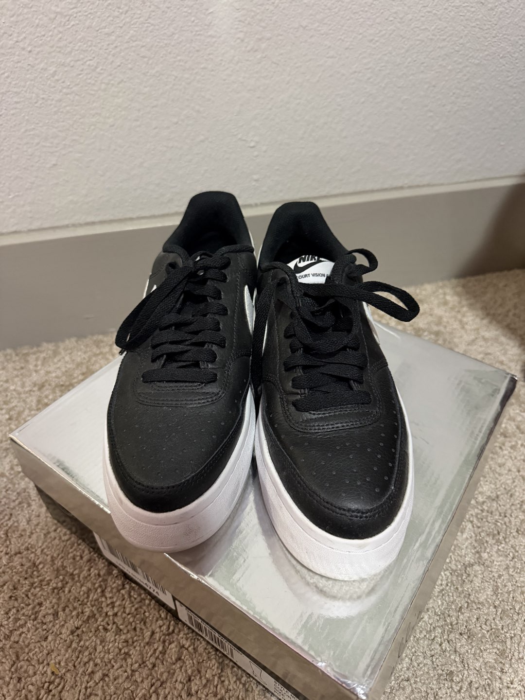 Black Nike Platform Sneakers photo 2