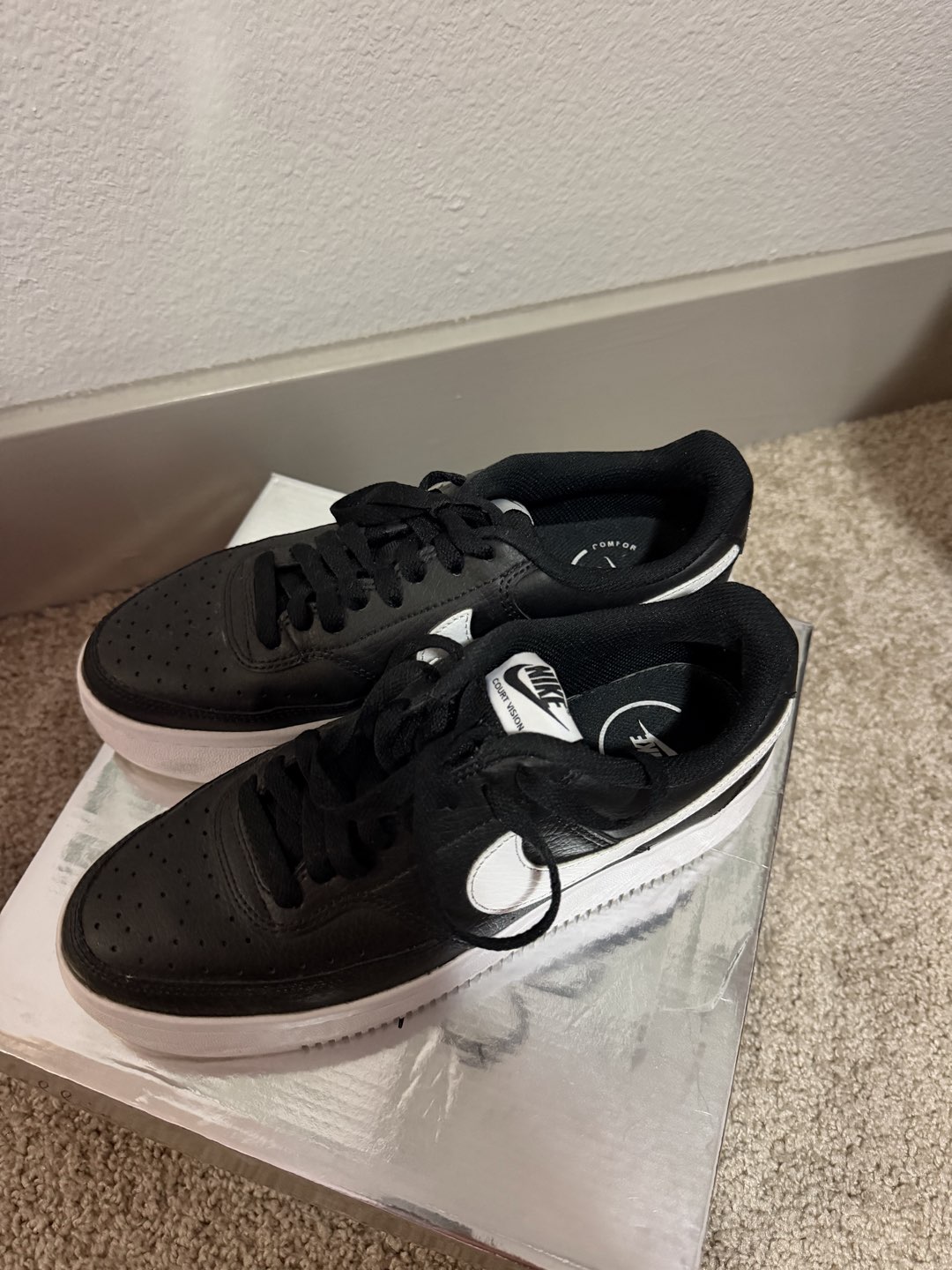 Black Nike Platform Sneakers photo 3