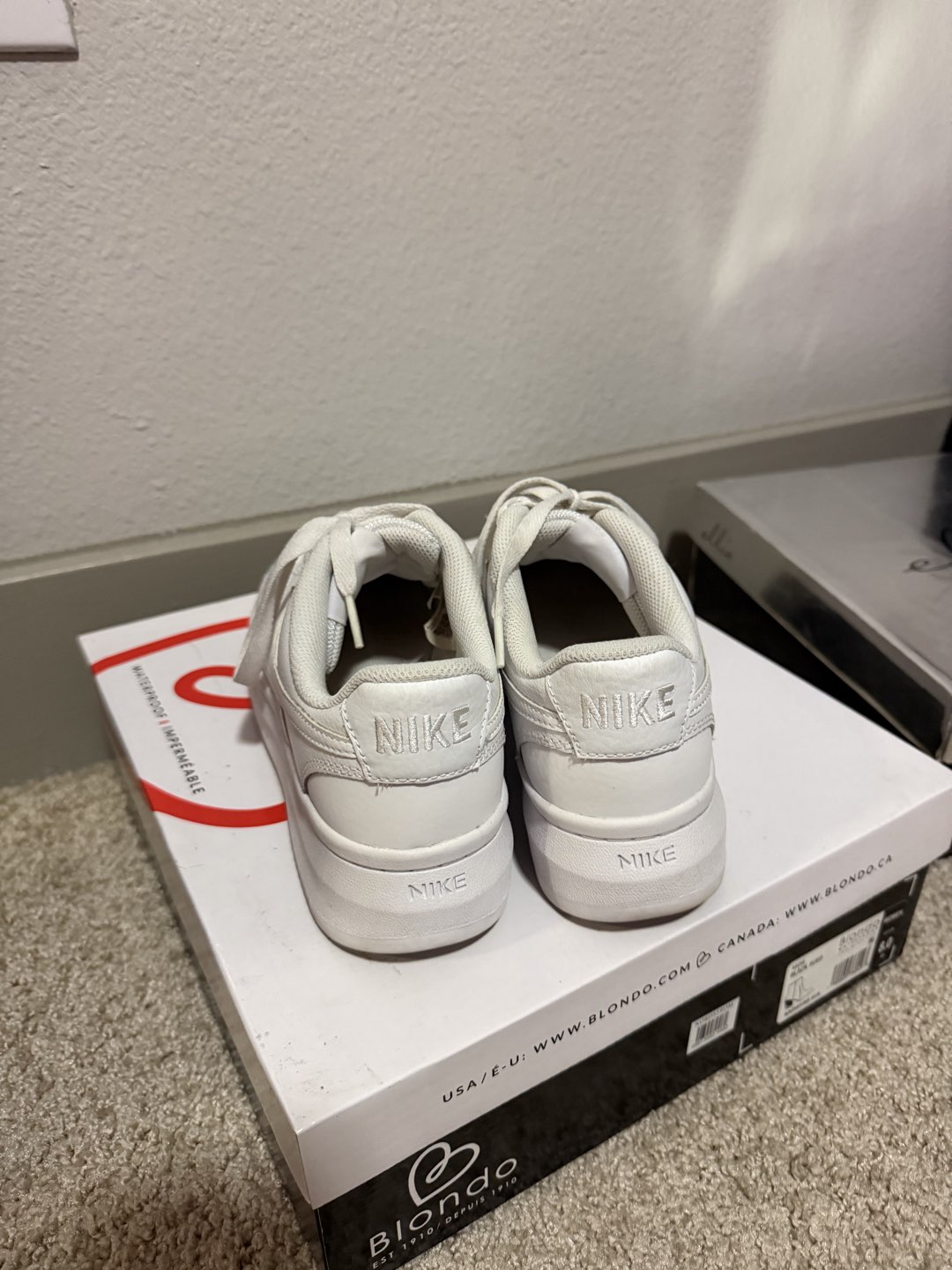 White Nike Platform Sneakers photo 3