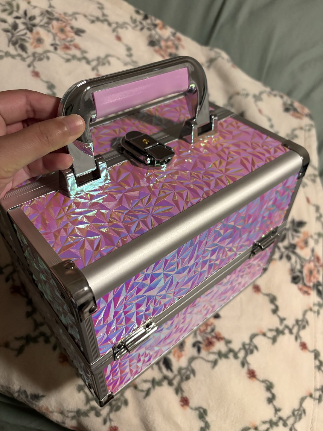 Shiny Purple Makeup Box