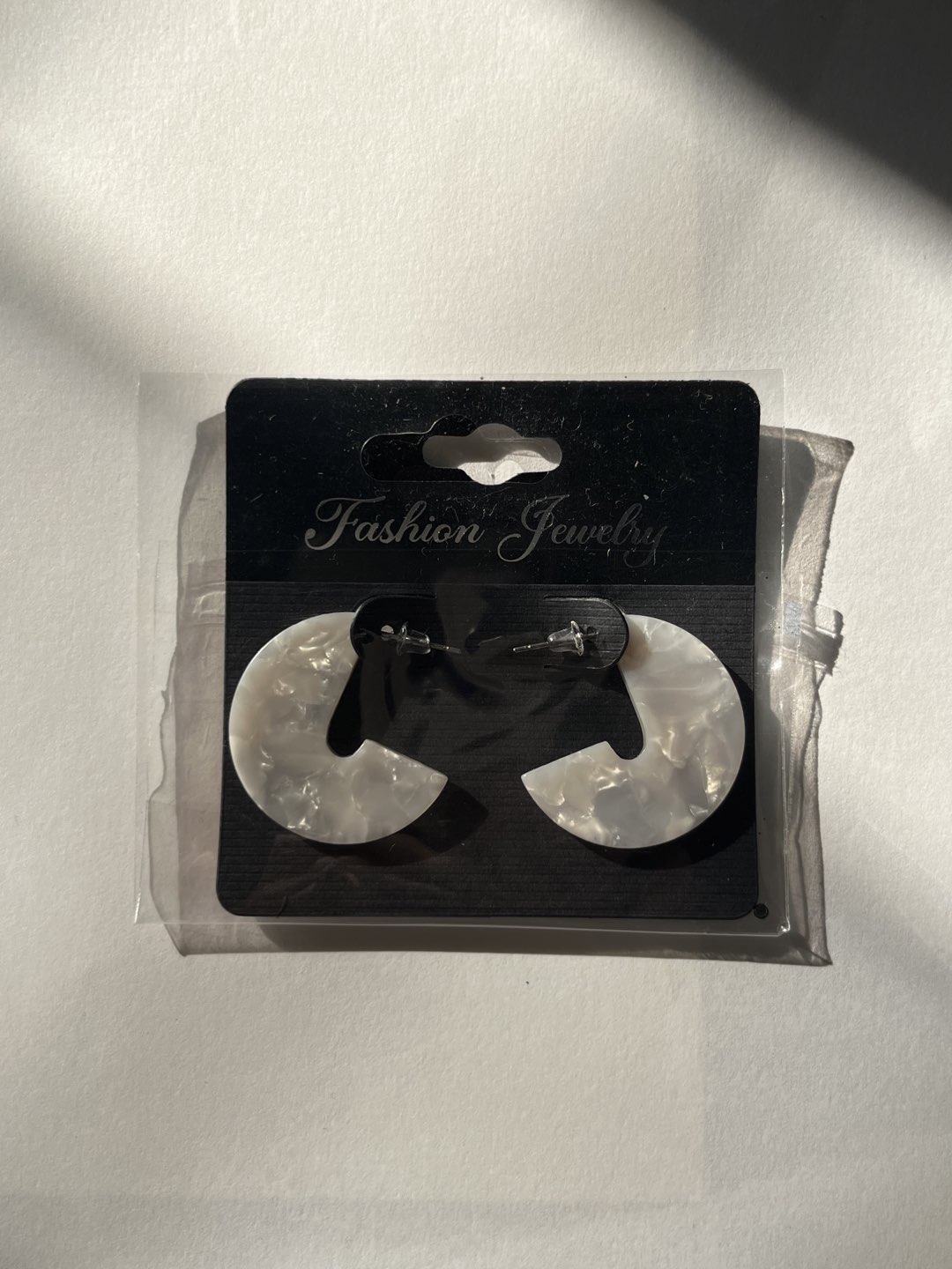 White Fashion Jewelry Earrings