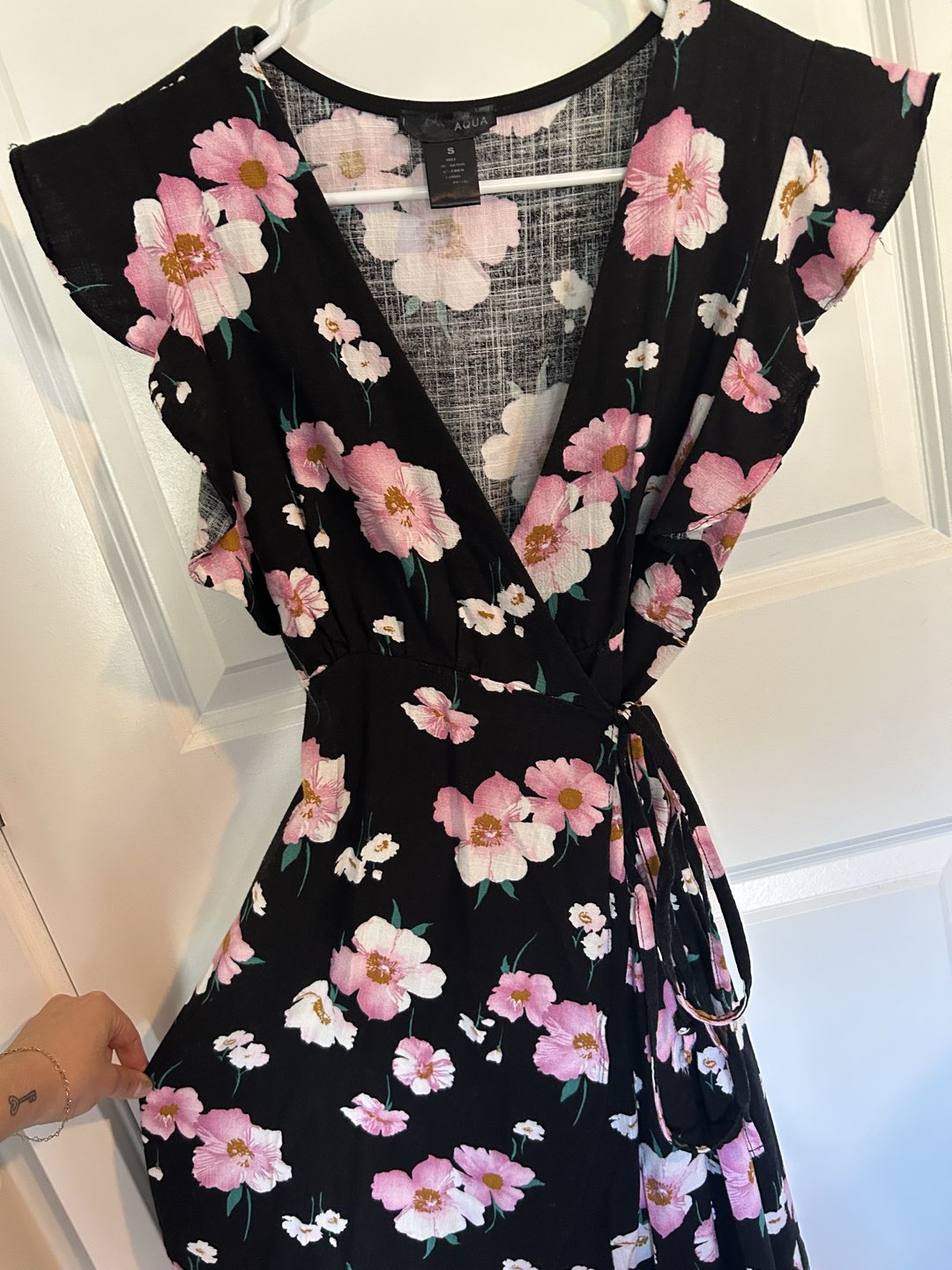 Aqua Wrap Dress photo 2