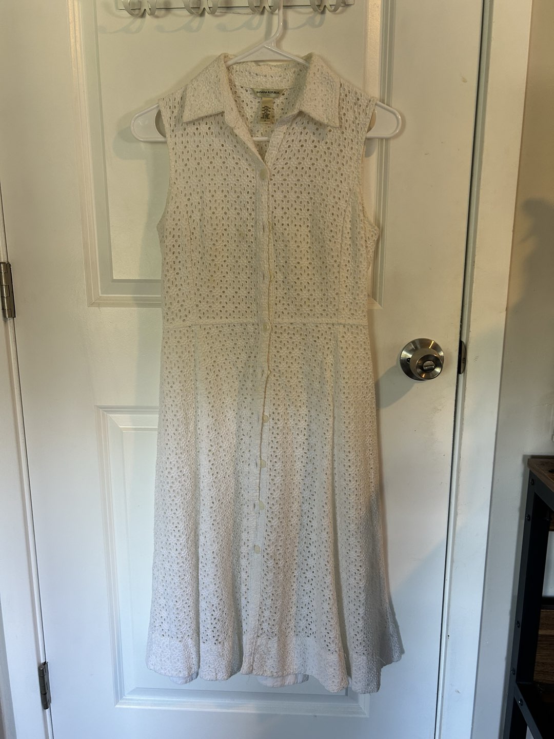 Banana Republic White A-line dress