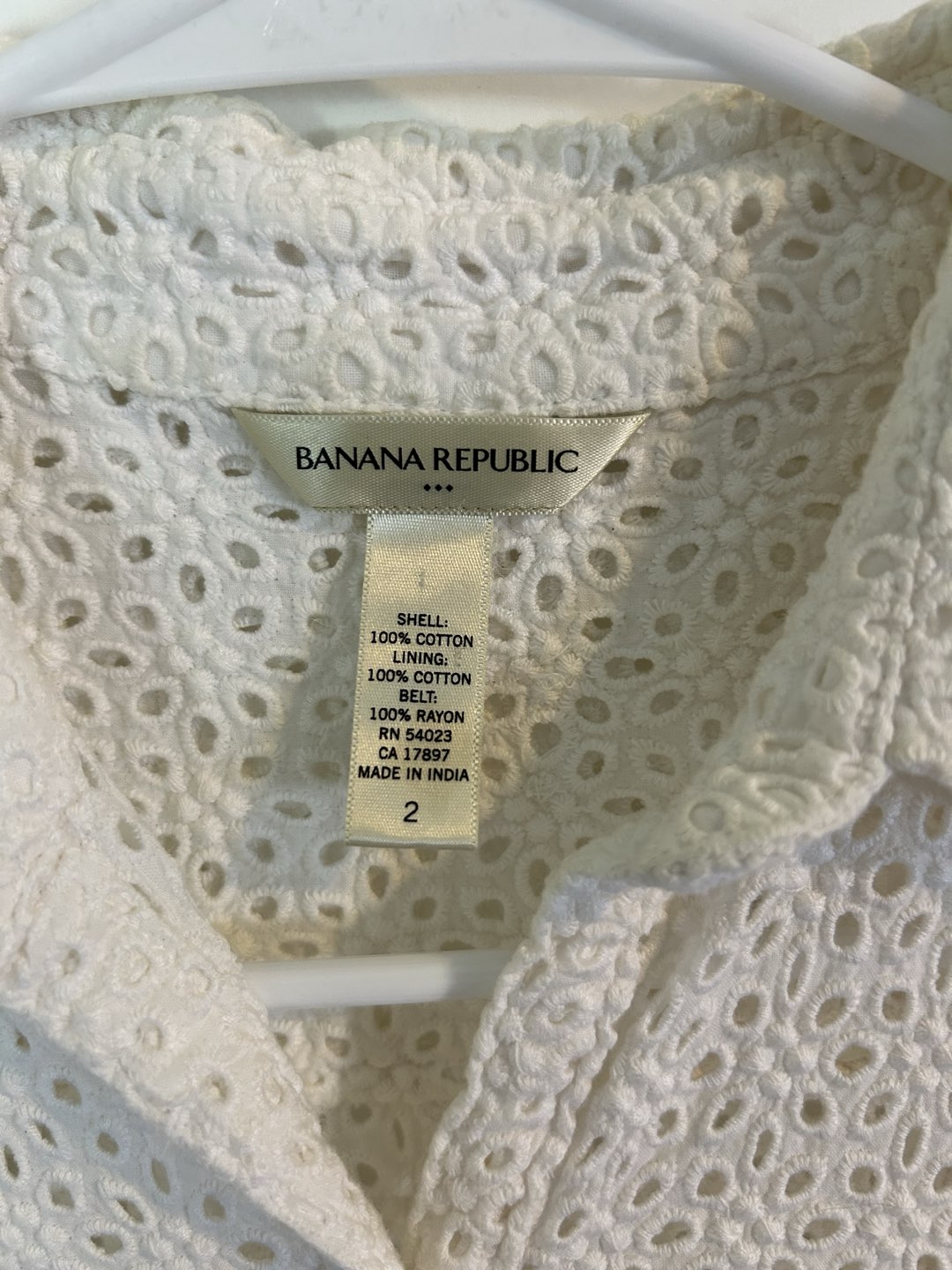 Banana Republic White A-line dress photo 2