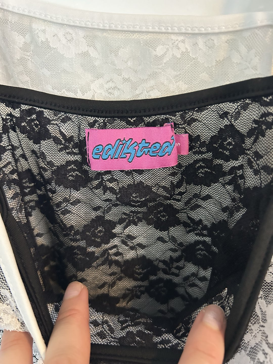 Edikted Layered Lace Tank Top photo 2