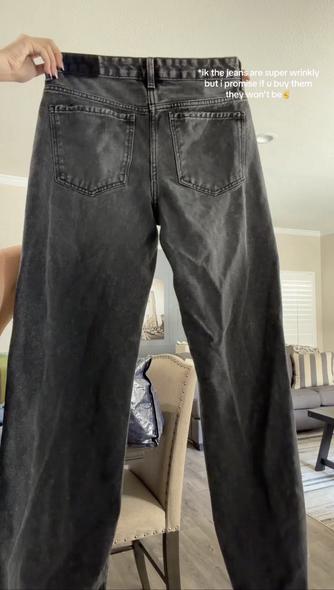 low rise black baggy jeans photo 2
