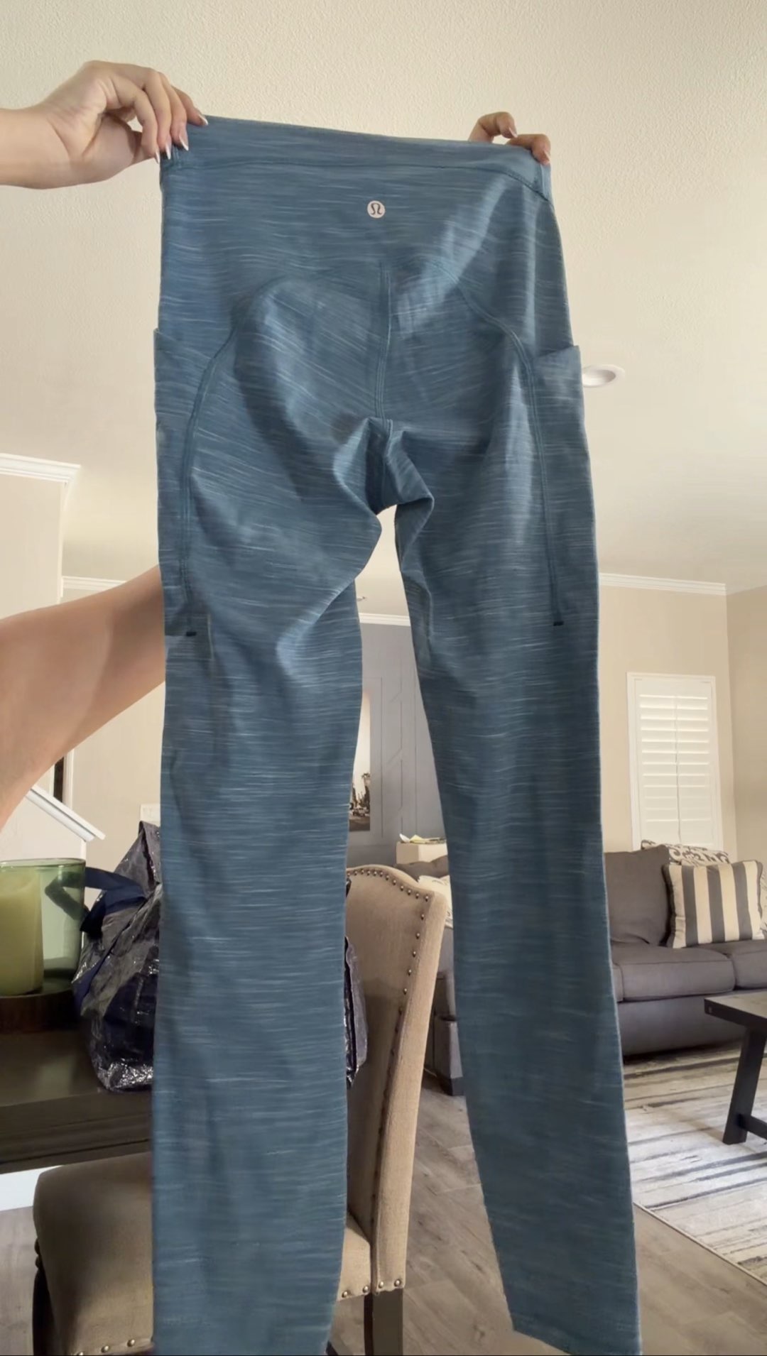 lulu lemon blue leggings