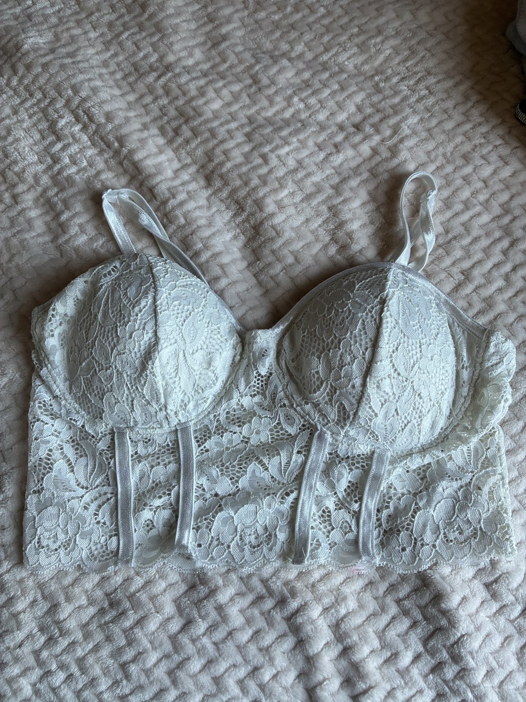 White Lace Bra