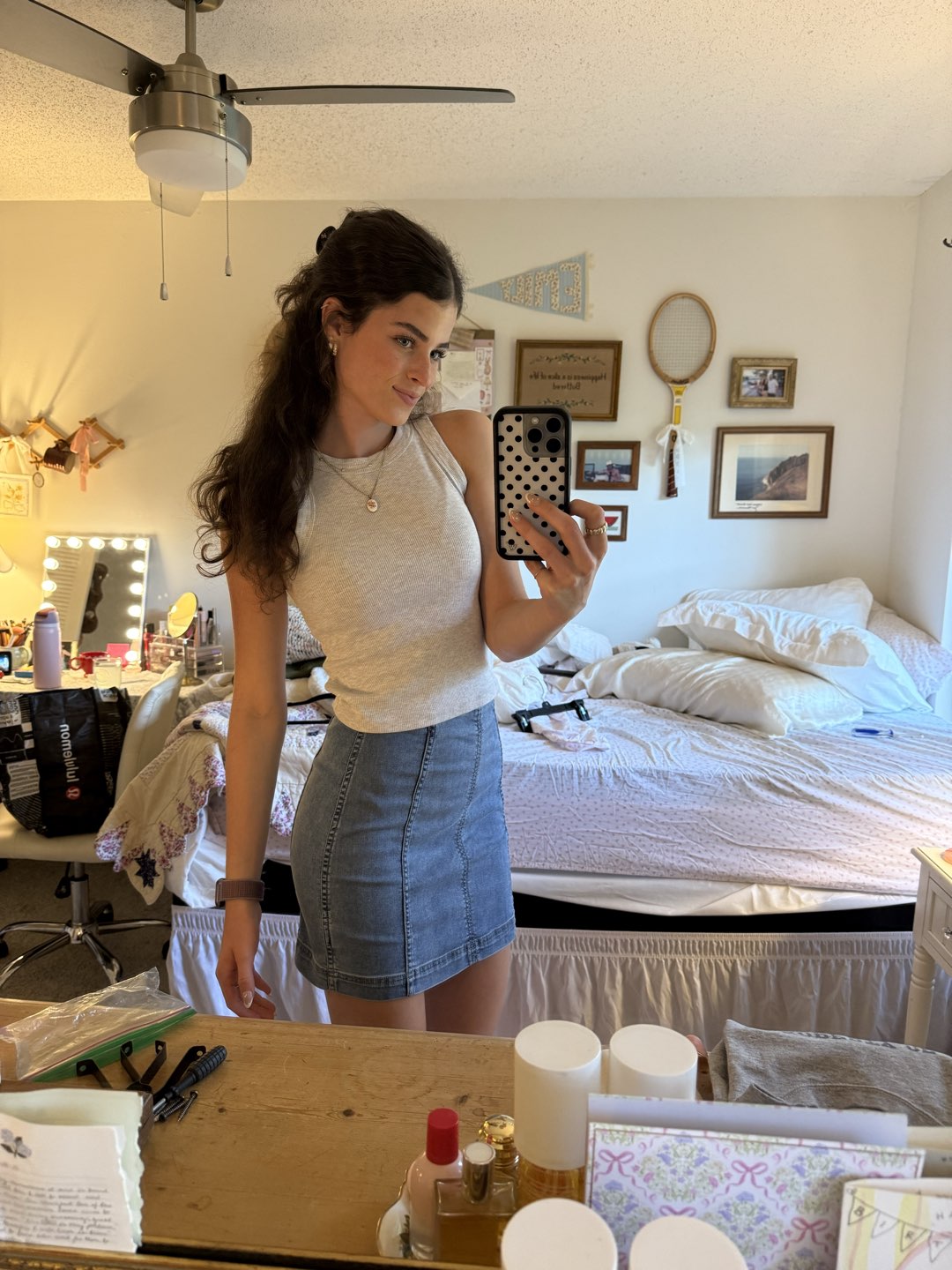 Free People denim skirt photo 4