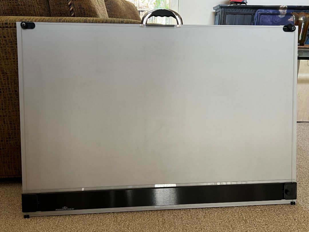 Portable Drafting Board with Alvin Paral-Liner BOARD SIZE: 24" x 36" with Vinyl Board Cover photo 2