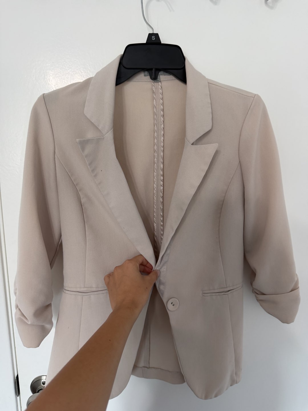 Charlotte Russe Cream Blazer