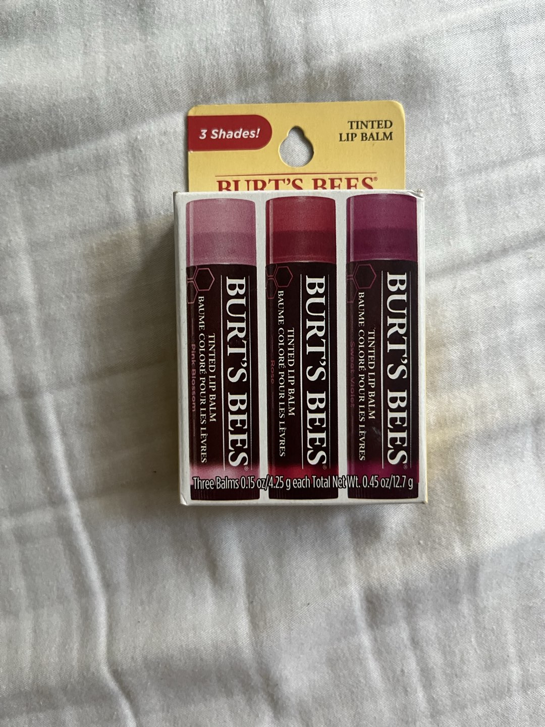 Burt’s Bees Tinted Lip Balm 3 Pack