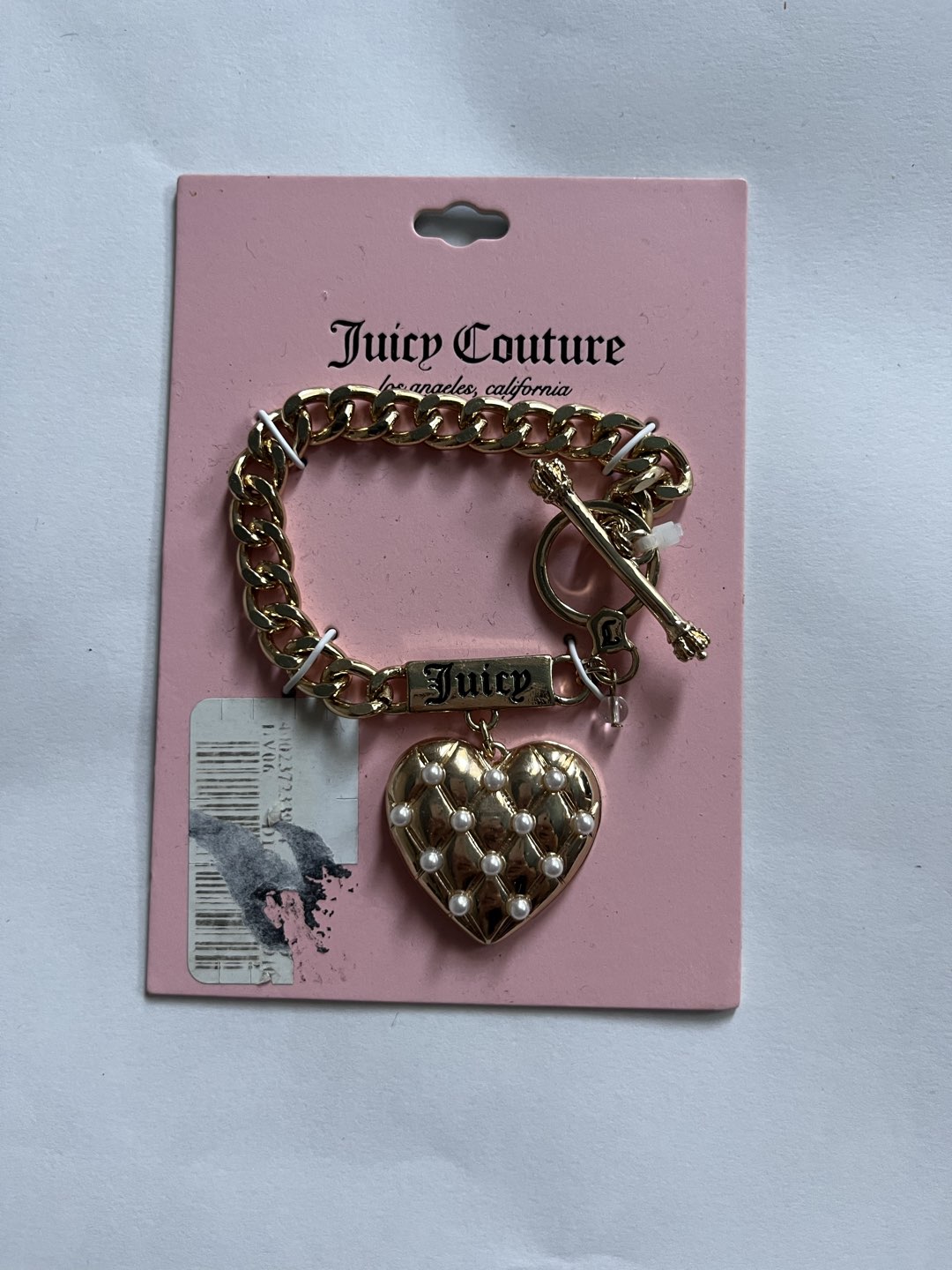 Juicy couture gold heart bracelet