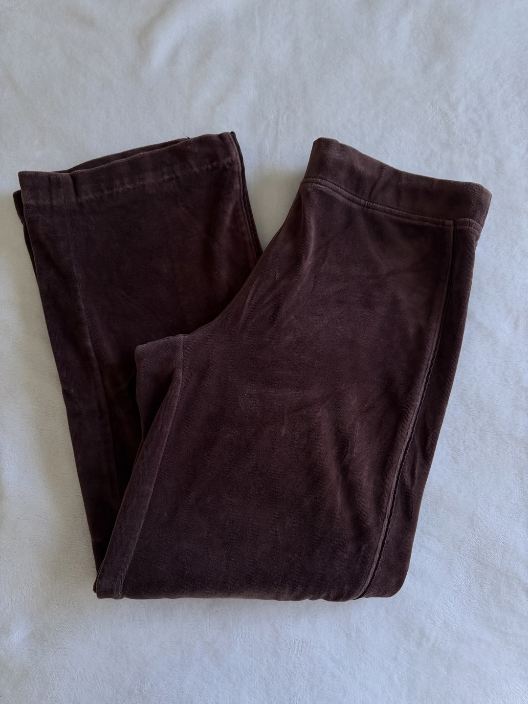 Brown velvet sweats