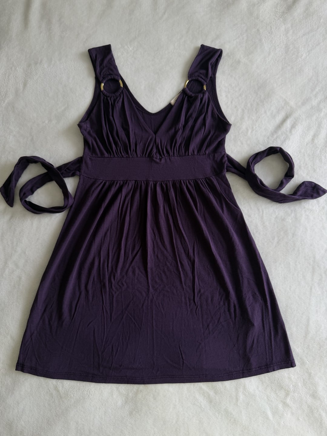Y2K tie back babydoll top