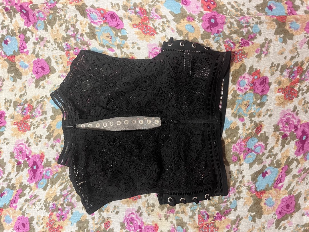 whimsy goth ruffle crop top