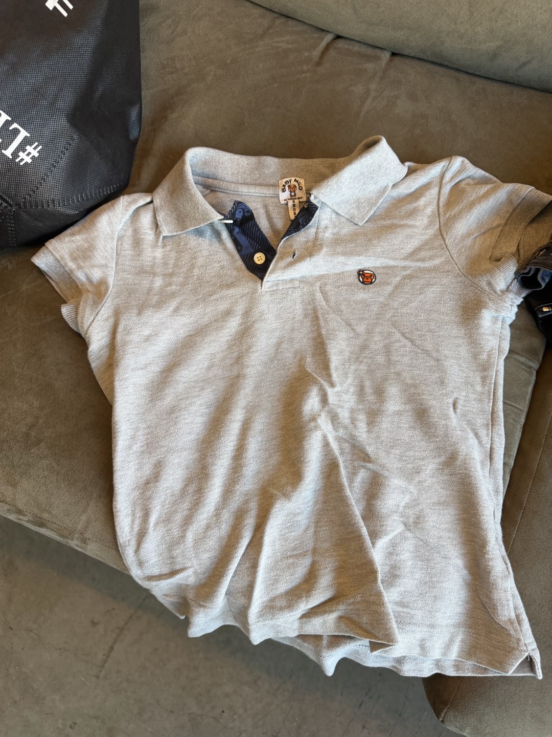 Bape baby milo baby tee polo cropped
