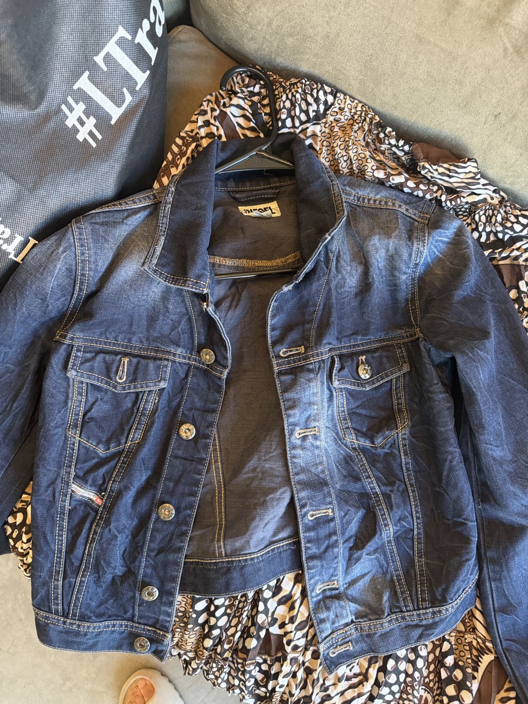 Diesel vintage denim jacket cropped