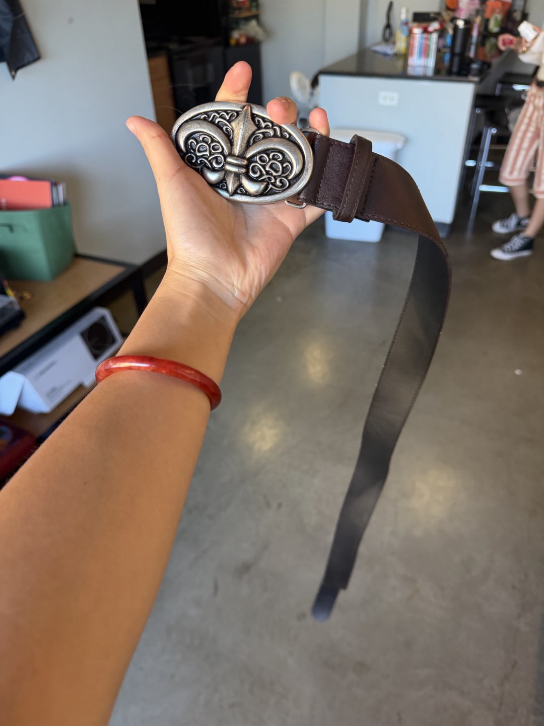 Leather Belt w buckle
