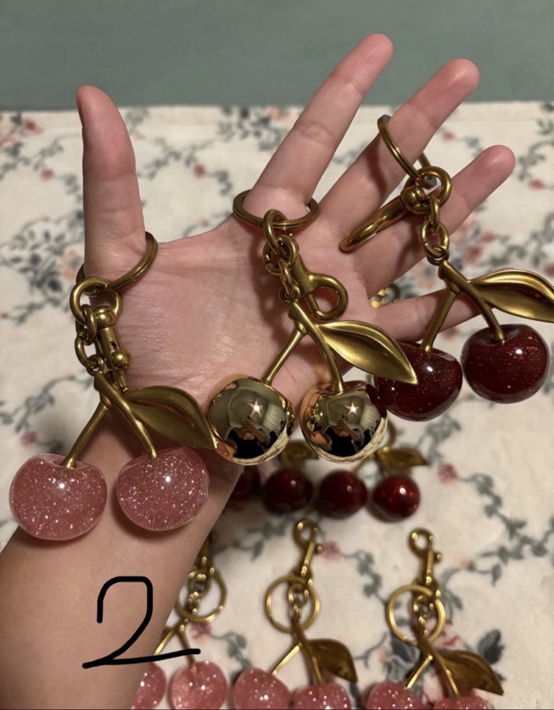 Cherry Bag Keychains