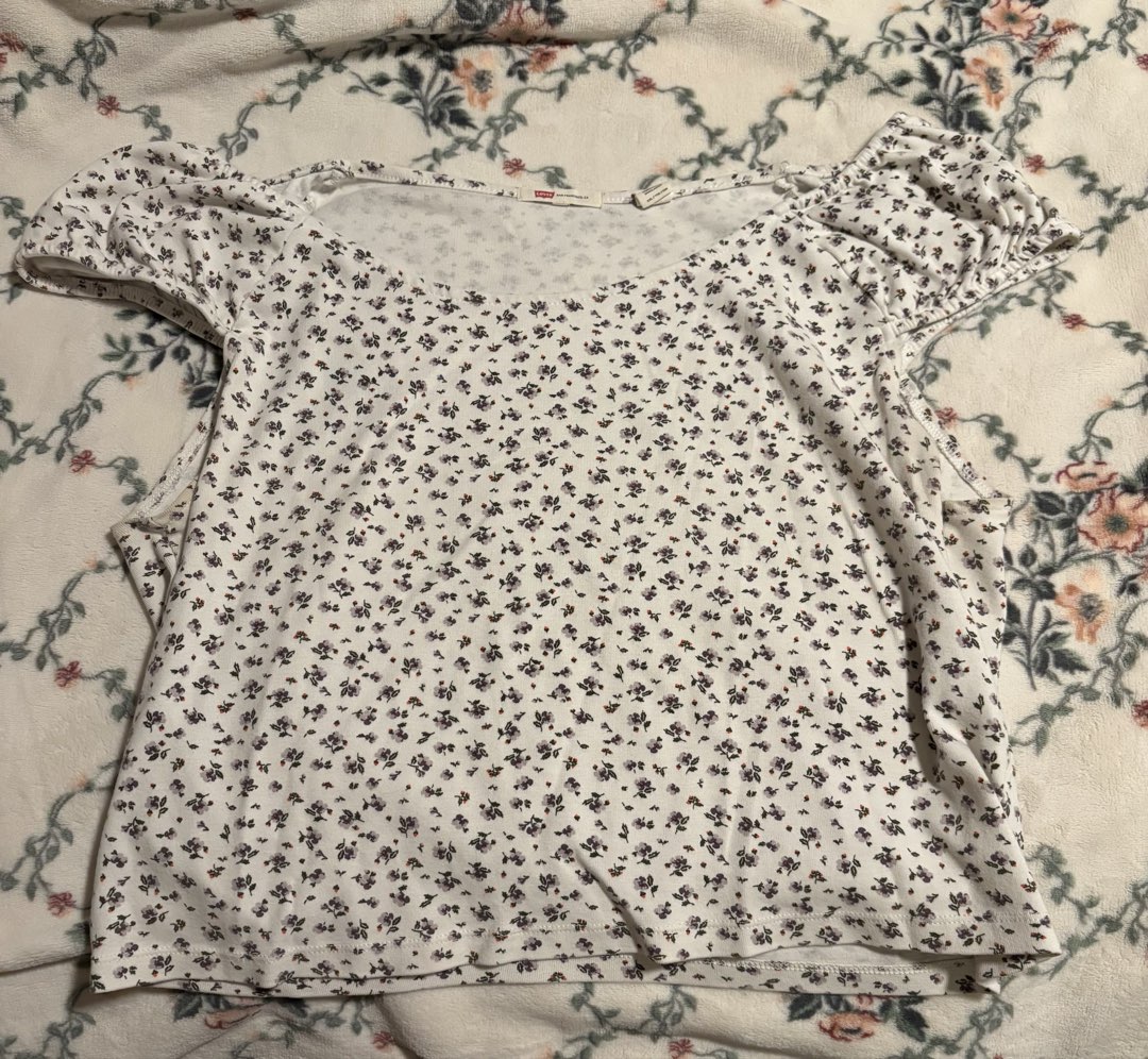 Purple Flower Top- Levi