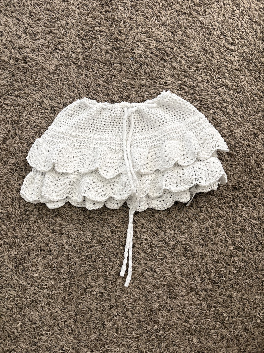 White crochet skirt