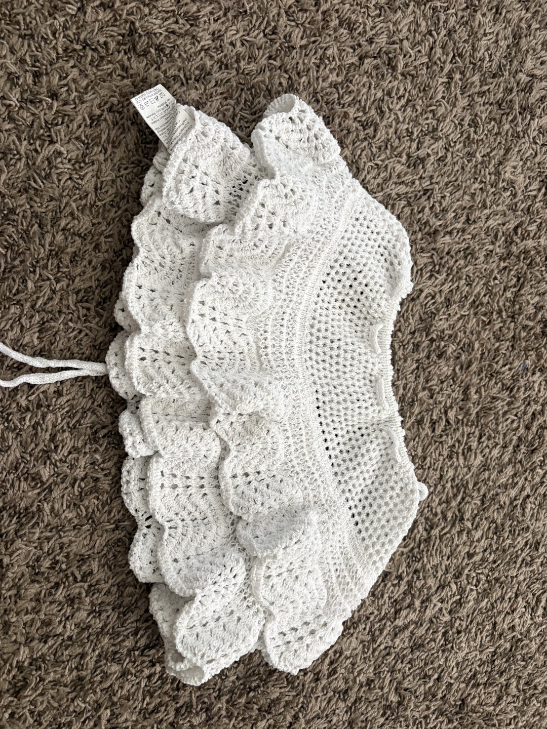 White crochet skirt photo 2